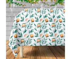 Excellent Houseware Vandeniui atsparus stalo užtiesalas 180x130 cm - Vaisių raštas