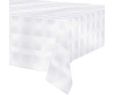 Excellent Houseware Balta staltiesė 220x150 cm, atspari dėmėms