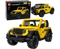 Lean Toys Statybinės kaladėlės Geltonos 746 vnt.