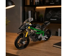 Lean Toys Statybinės kaladėlės juoda ir žalia 656 vnt.