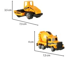 Ikonka Statybinės technikos automobilių komplektas 6 vnt