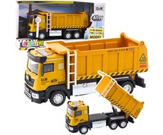 Lean Toys Statybinis sunkvežimis savivartis su garsu 19 cm