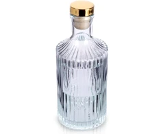 Stiklinė gertuvė su kamščiu, skaidri, 500 ml