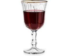 Vivalto Stiklinis vyno taurė 220 ml su auksine briauna