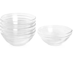 Stiklinės dubenėlės 14 cm 6 vnt.