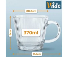 WMF Stiklinės kavai ir arbatai 370 ml 6 vnt.