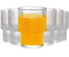 Stiklinės Vilde 190 ml, 6 vnt., reljefinio stiklo