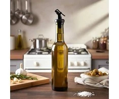 Stiklinis aliejaus ir acto butelis su dozatoriumi 380 ml