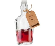 Orion Stiklinis Butelis 180 ml su Kamščiu - Sandarus ir Dekoratyvus