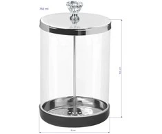Activeshop Stiklinis indas įrankių dezinfekcijai, 750ml