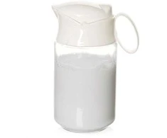 Lumarko Orion Pieno ąsotis stiklinis 235 ml su dangteliu