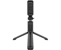 Stovas „Crong SelfieGo Lite“ – kompaktiškas „Bluetooth“ asmenukių lazdos trikojis (juodas)