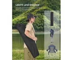 Songmics Stovyklavimo kėdė 61 x 93 x 108 cm