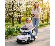 Stumdomas automobilis baltas