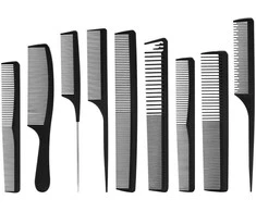 Activeshop Šukų rinkinys su dėklu Toni&amp;Guy Carbon N-20, 9 vnt.