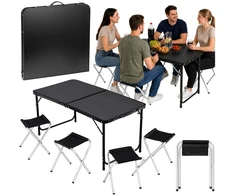 Lean Sulankstamas stalo rinkinys 120 x 60 cm 4 vnt.