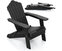 Sulankstoma Adirondack kėdė juoda