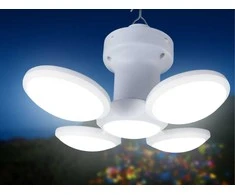 Sulankstoma LED saulės lempa su kabliu, 13 cm