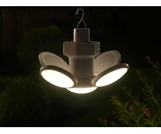 Sulankstoma LED saulės lempa su kabliu, 13 cm