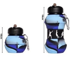 Sulankstoma silikoninė gertuvė su snapeliu, 500 ml