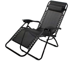 Garden lounger beach chair folding gravity zero