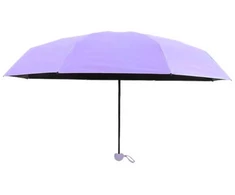 Lean Sulankstomas skėtis su UV apsauga UPF 50+ violetinis 90 cm