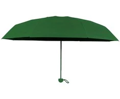 Lean Sulankstomas skėtis su UV apsauga UPF 50+ Tamsiai žalias 90 cm