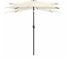 Bauerkraft Reguliuojamas sodo skėtis 210 cm smėlio spalvos