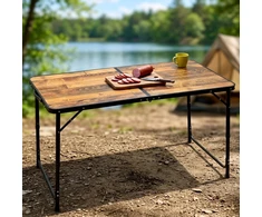 Sulankstomas turistinis stalas 120x60x54/62/70 cm