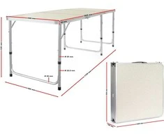 Sulankstomas turistinis stalas 180x60 cm