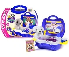 Lean Toys Šuns Stilisto Žaidimų Rinkinys su Lagaminu