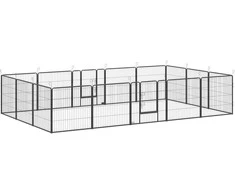 Šunų aptvaras 320 × 320 × 80 cm