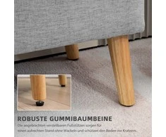 HOMCOM suoliukas su daiktadėže, minkštas suoliukas su lino audinio išvaizda, skirtas prieškambariui, miegamajam, svetainei, guminio medžio kojelės, pilkas, 110 x 39 x 45 cm | Aosom