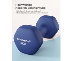 Songmics Svarmenų rinkinys 2x4 kg mėlynos spalvos