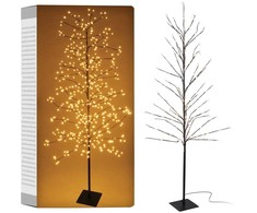 Lauko šviečianti kalėdinė dekoracija medis 480 LED 180 cm