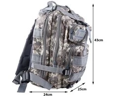 Taktinė kuprinė 30L, balta