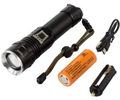 Taktinis prožektorius Bailong P717, CREE XHP160, 1000 m