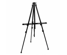 Lean Tapybos molbertas, trikojis, reguliuojamo aukščio, juodas, 158 cm