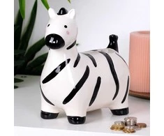 Vilde Keraminė taupyklė Zebra - dekoratyvus taupymo sprendimas