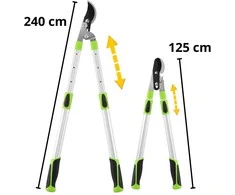 Lean Teleskopinės genėjimo žirklės 68–92 cm