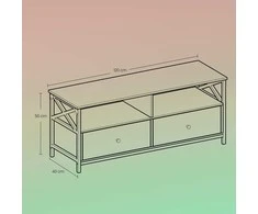 Songmics Vasagle TV staliukas 120 x 40 x 50 cm
