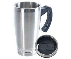 Orion Termo puodelis plienas 450 ml su laikikliu