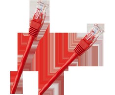 LP Oem Patchcord kabelis UTP 8c kištukas-kištukas 1.0 m CCA red cat.6e