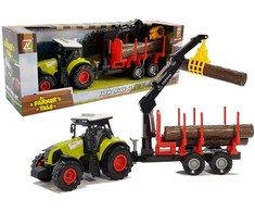 Lean Toys Traktorius su priekaba