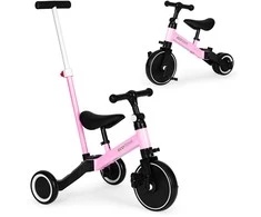 Triratukas EcoToys 2in1, rožinis