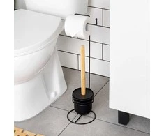 Tualetinio popieriaus laikiklis su WC šepetėliu Vilde 53 cm