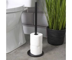 Bathroom Solutions Tualetinio popieriaus stovas 47 cm Juodas