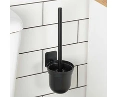 Dornbracht Tualeto šepetys Vilde su laikikliu, silikoninis, juodas, 35 cm
