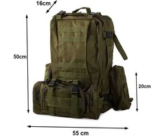 Turistinė kuprinė 48,5 l su MOLLE sistema