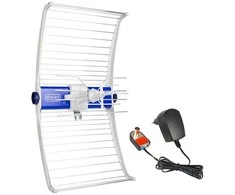 DVB-T/T2 ASR Classic 5G PROTECTED 2023 TV antena su ZZA-7 Telkom Telmor maitinimo šaltiniu